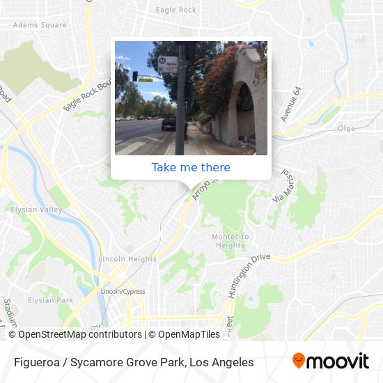 Mapa de Figueroa / Sycamore Grove Park