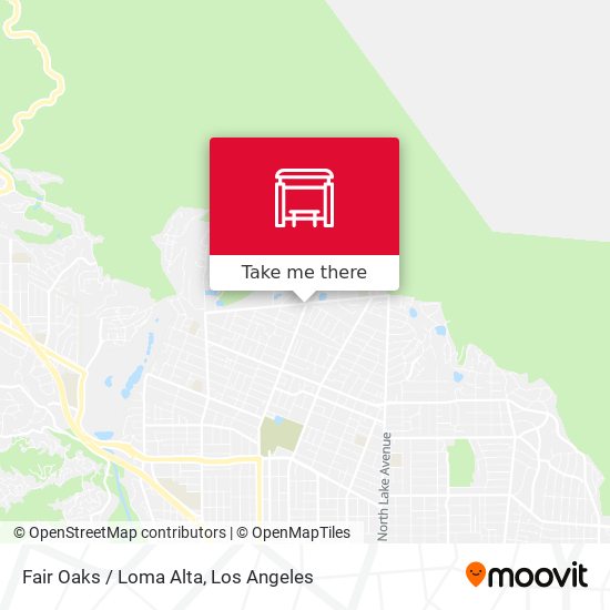 Fair Oaks / Loma Alta map