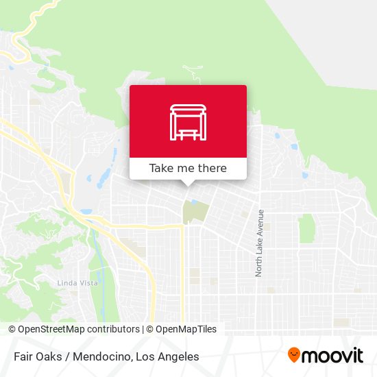Fair Oaks / Mendocino map