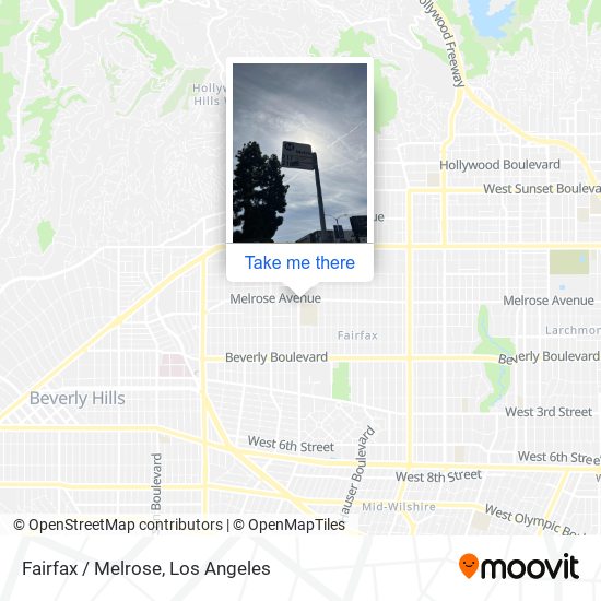 Mapa de Fairfax / Melrose