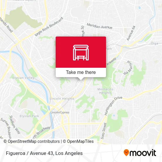 Figueroa / Avenue 43 map