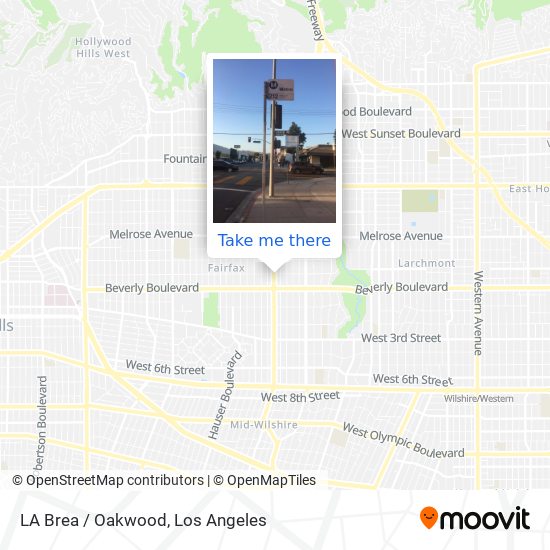 Mapa de LA Brea / Oakwood