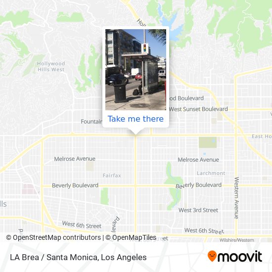 Mapa de LA Brea / Santa Monica
