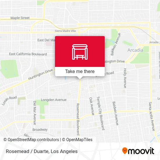 Rosemead / Duarte map