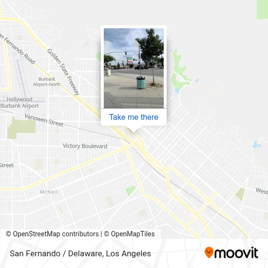 San Fernando / Delaware map