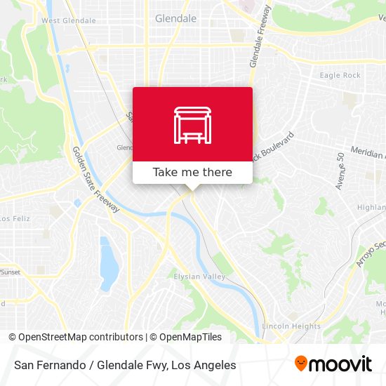 San Fernando / Glendale Fwy map