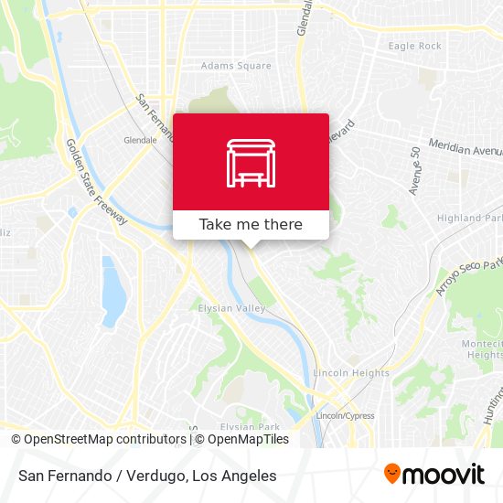 San Fernando / Verdugo map