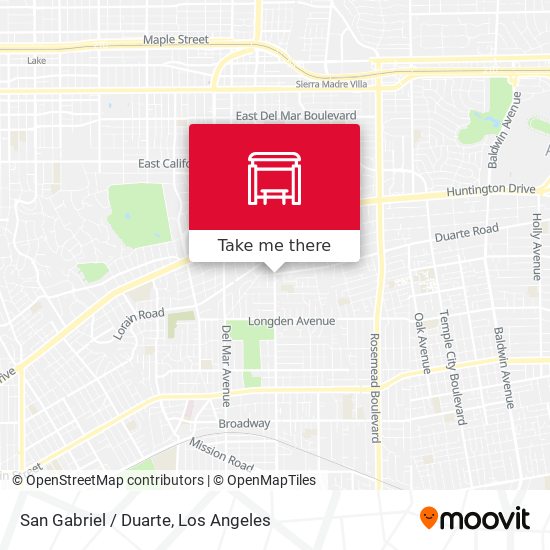 San Gabriel / Duarte map