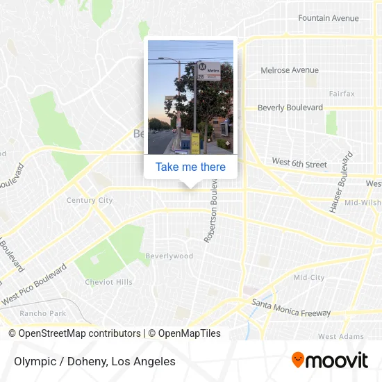 Olympic / Doheny map