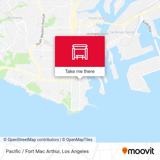 Pacific / Fort Mac Arthur map