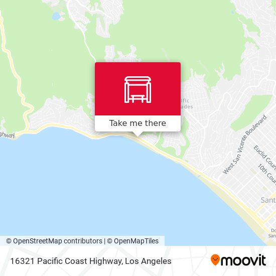 16321 Pacific Coast Highway map