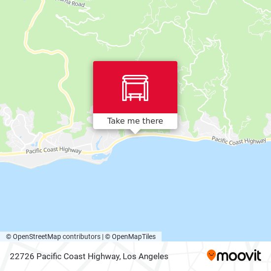 22726 Pacific Coast Highway map