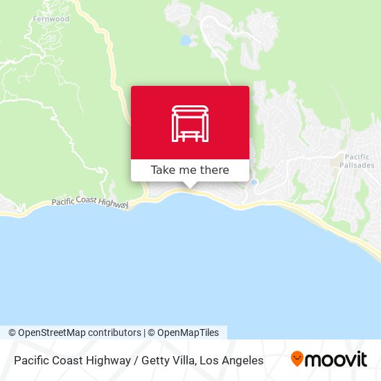 Pacific Coast Highway / Getty Villa map