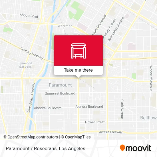 Paramount / Rosecrans map