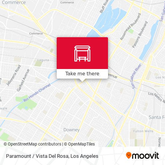 Paramount / Vista Del Rosa map