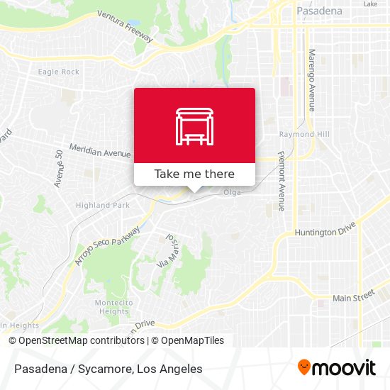 Pasadena / Sycamore map