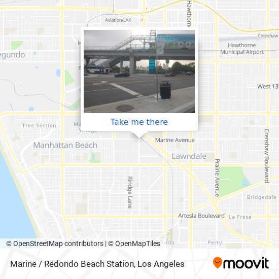 Marine / Redondo Beach Station map