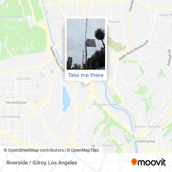 Mapa de Riverside / Gilroy