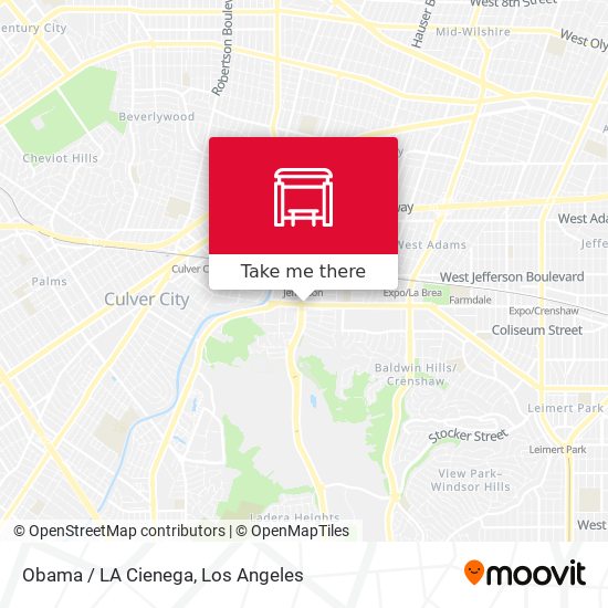 Obama / LA Cienega map