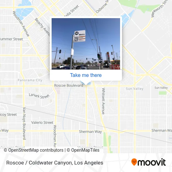 Mapa de Roscoe / Coldwater Canyon