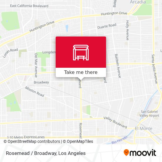 Rosemead / Broadway map