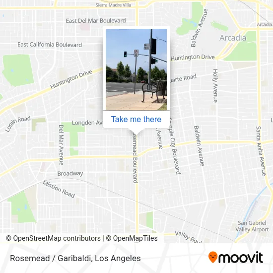 Rosemead / Garibaldi map