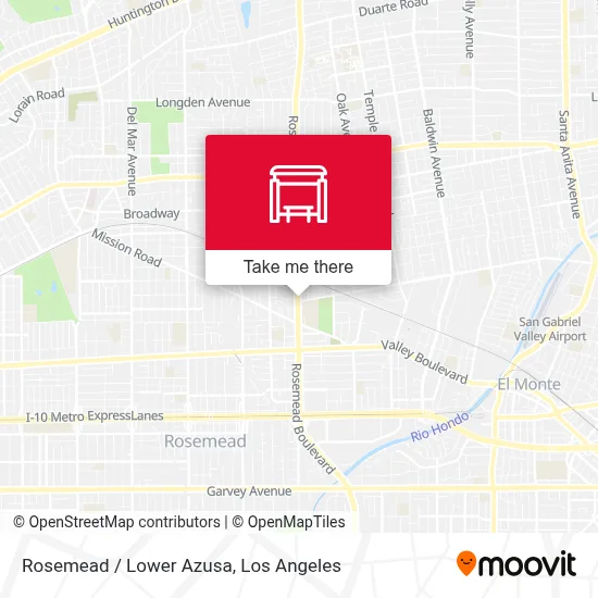 Rosemead / Lower Azusa map