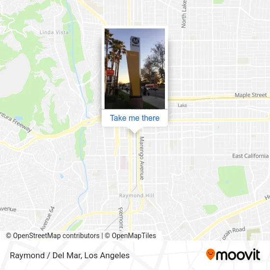 Raymond / Del Mar map