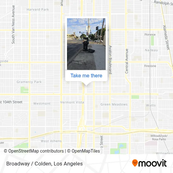 Broadway / Colden map