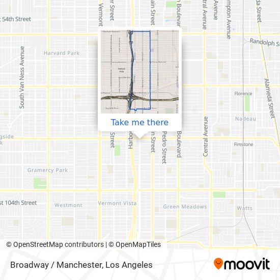 Mapa de Broadway / Manchester