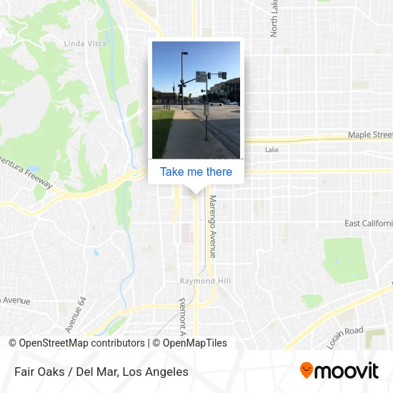 Fair Oaks / Del Mar map