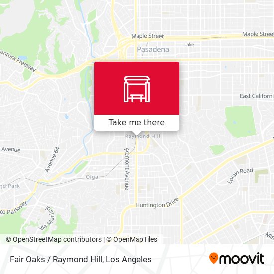Fair Oaks / Raymond Hill map
