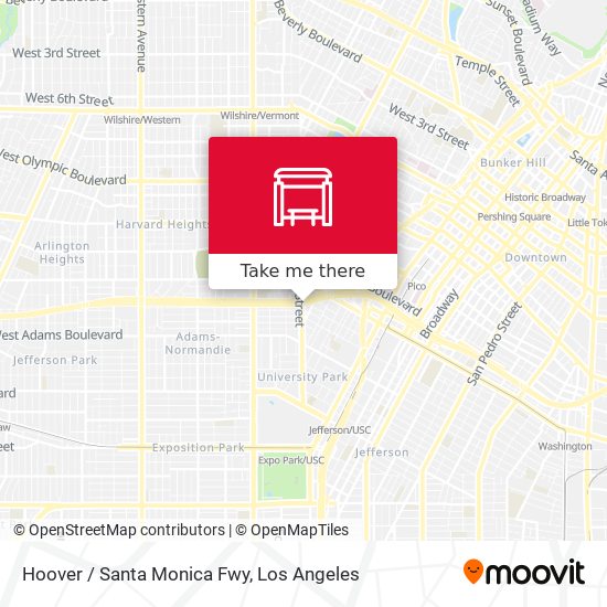 Hoover / Santa Monica Fwy map