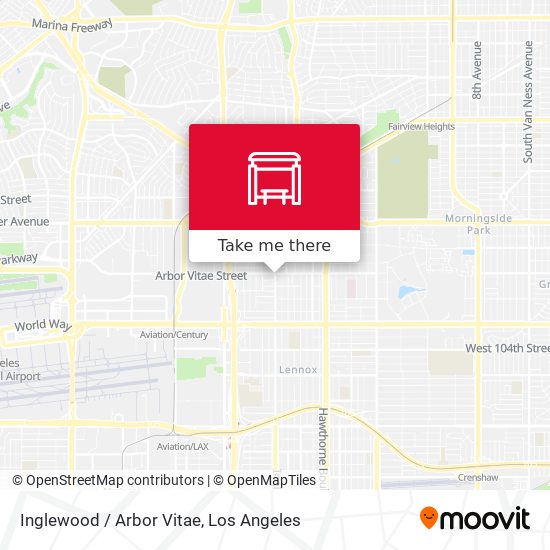 Mapa de Inglewood / Arbor Vitae