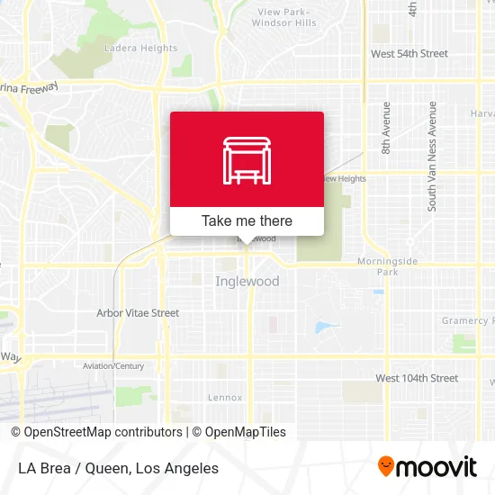 LA Brea / Queen map