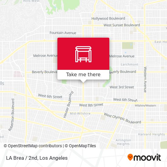 Mapa de LA Brea / 2nd