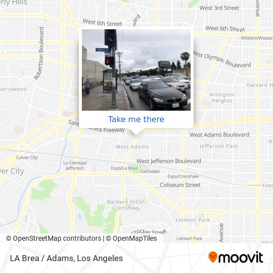 Mapa de LA Brea / Adams