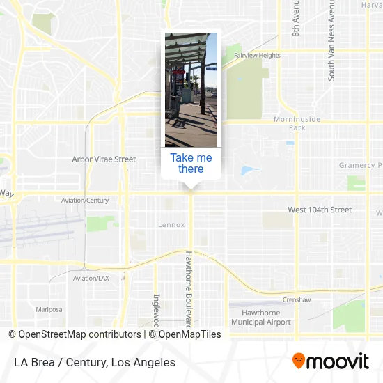 LA Brea / Century map