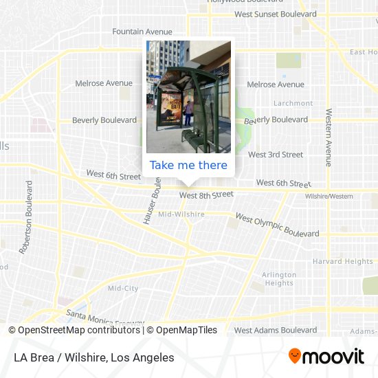 Mapa de LA Brea / Wilshire