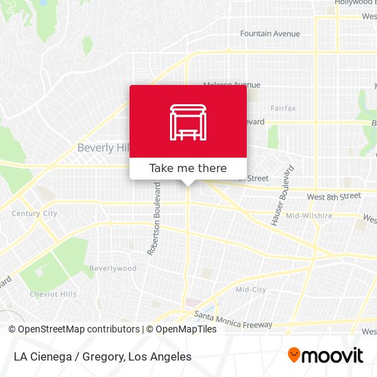 LA Cienega / Gregory map