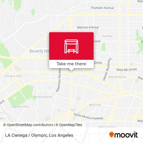 LA Cienega / Olympic map