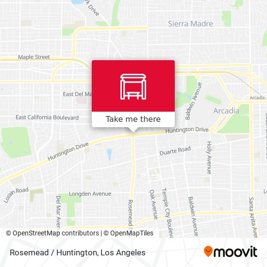 Rosemead / Huntington map