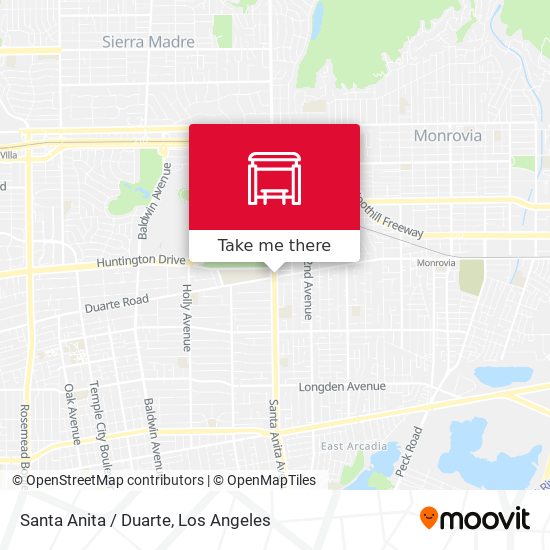 Santa Anita / Duarte map