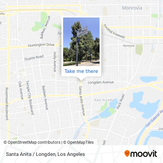 Santa Anita / Longden map