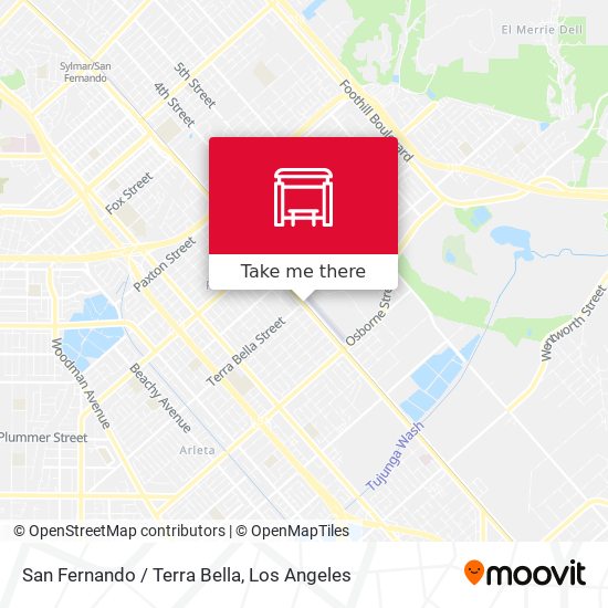 San Fernando / Terra Bella map