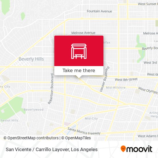 San Vicente / Carrillo Layover map