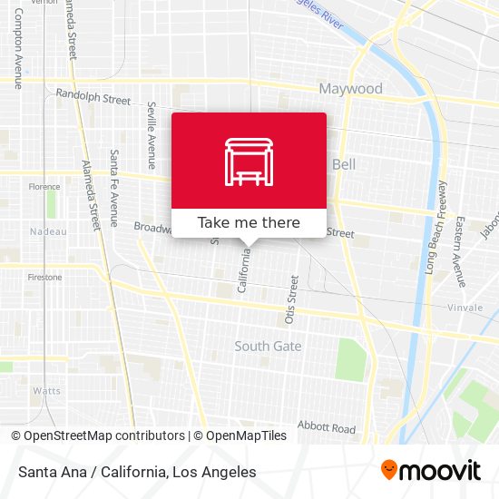 Santa Ana / California map