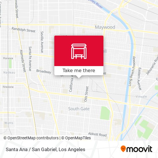 Mapa de Santa Ana / San Gabriel