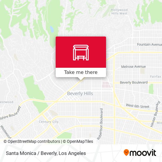 Santa Monica / Beverly map