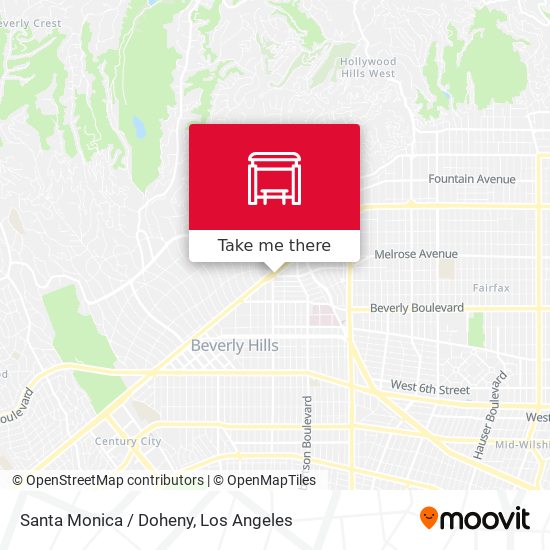 Santa Monica / Doheny map